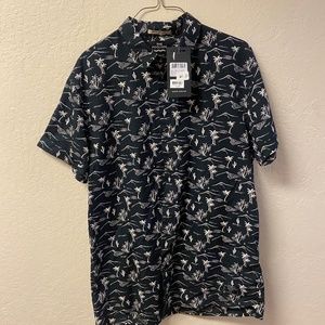 Scotch & Soda 'Poolside' palm tree button down, size L